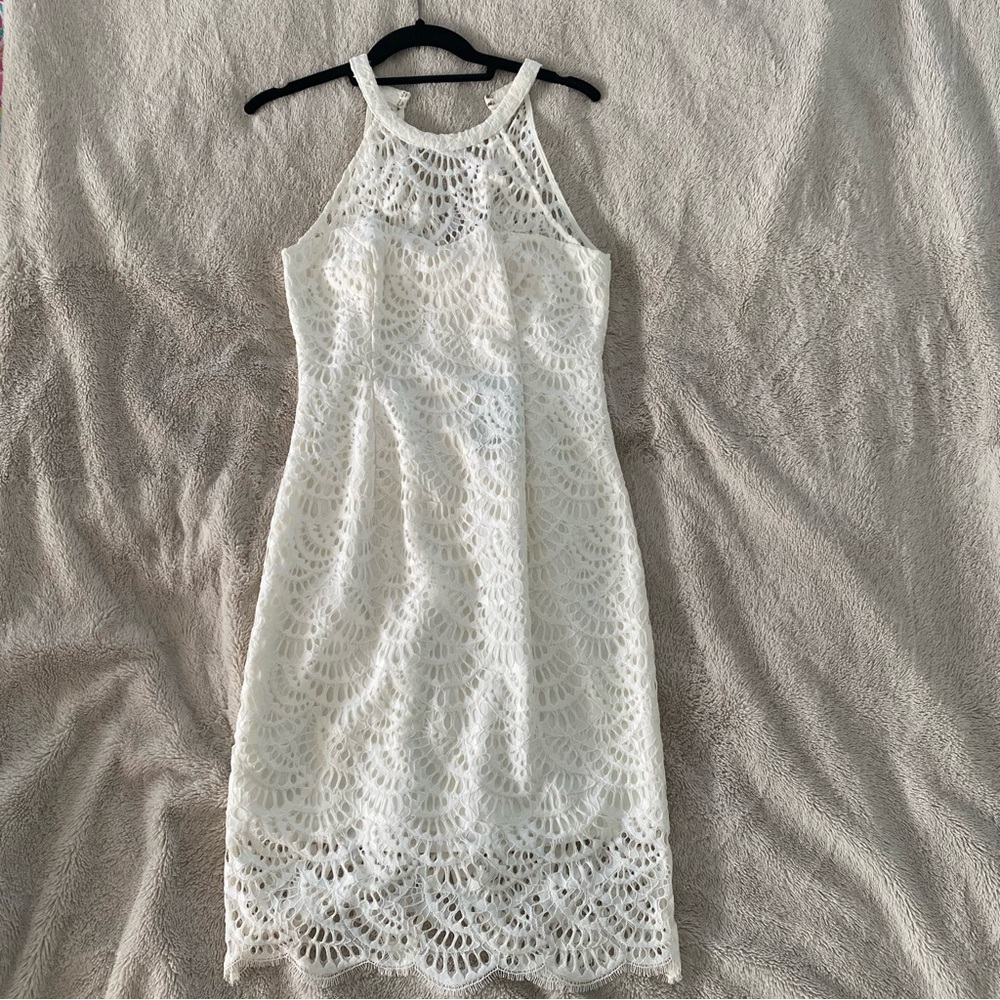 Lilly Pulitzer White Kenna Halter Dress